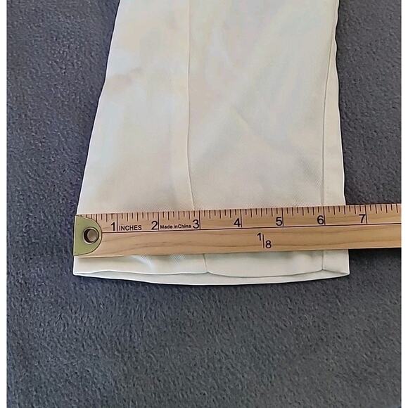 Anthropologie Scout Pleated Trouser Pants Ivory  Women’s 27 Cropped Straight Leg - Picture 11 of 13